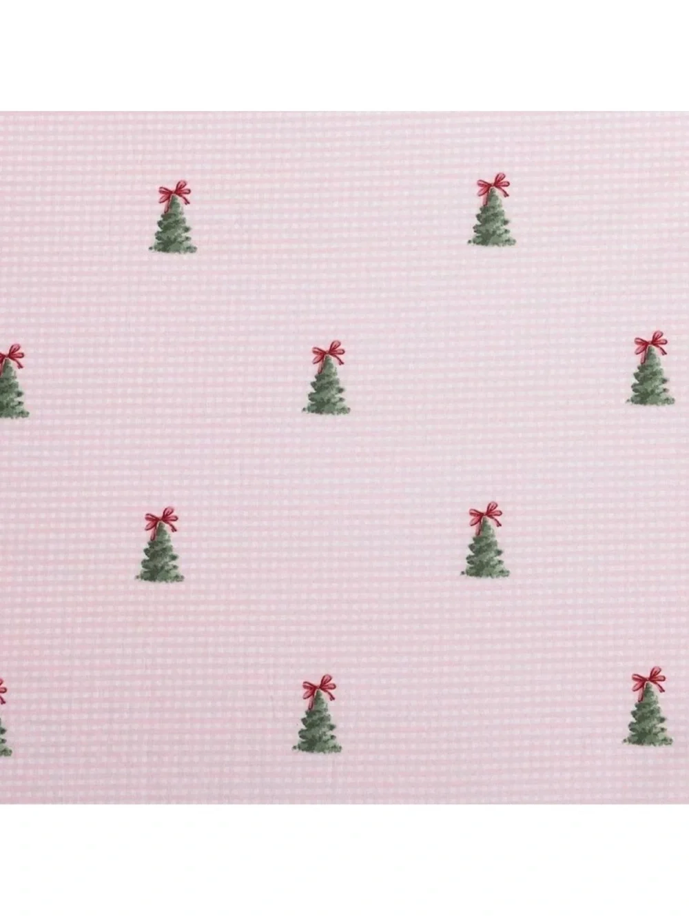 High Demand Laura Ashley Pink Gingham Christmas Tree with BOW Sheets ~ KING HTF